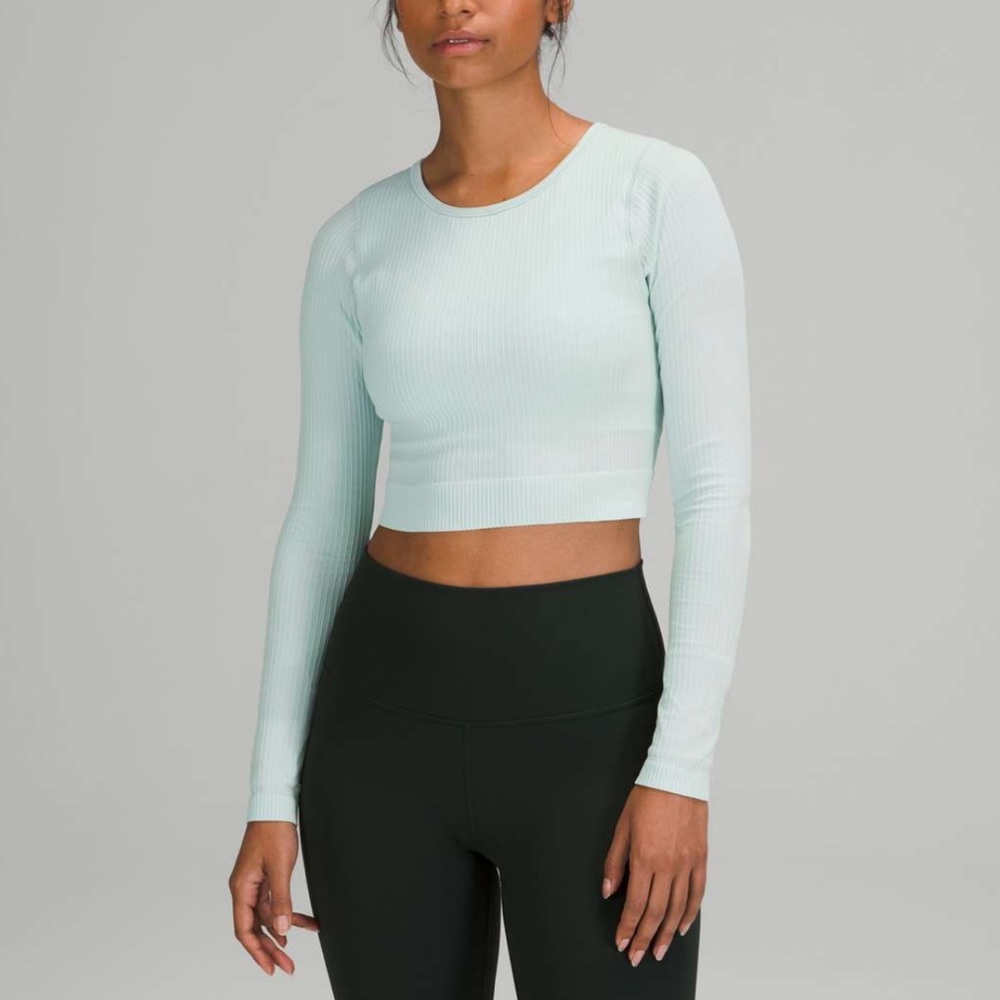 Ebb to Street Long Sleeve in Delicate Mint size 10